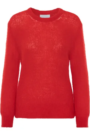 American Dreams Swetry, Kobieta, Czerwony, ONE SIZE, Oversize Sweter w Kolorze Lipstick