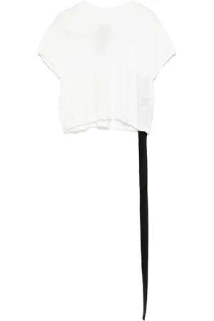 Rick Owens Koszulki, Kobieta, Biały, L, Ciemny Cień T-shirt z okrągłym dekoltem