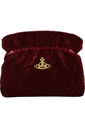 Vivienne Westwood Torebki, Kobieta, Czerwony, ONE SIZE, Torba z naturalnego włókna Eva Clutch