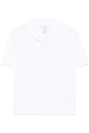 Calvin Klein Koszulki, Kobieta, Biały, S, Biała Sweter z Krótkim Rękawem z Kołnierzykiem Polo