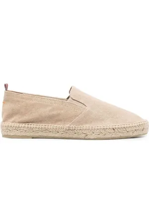 Castaner Buty, Mężczyzna, brązowy, 41 EU, Beżowe Espadryle z Bawełny i Podeszwą z Rafii