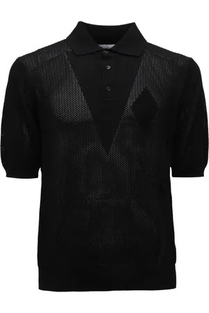 BALLANTYNE Swetry, Mężczyzna, Czarny, L, Perforowany Czarny Stylowy Model