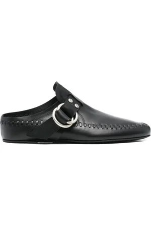 ANN DEMEULEMEESTER Buty, Kobieta, Czarny, 39 EU, Czarne Buty z Ozdobną Sprzączką