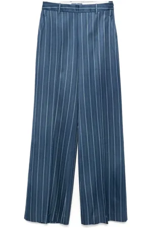 ERMANNO SCERVINO Spodnie, Kobieta, Niebieski, XS, Ocean Side Zip Pants