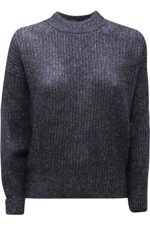 D.EXTERIOR Swetry, Kobieta, Niebieski, L, Niebieski sweter z wełny w stylu Lupetto
