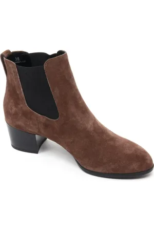 Hogan Buty, Kobieta, brązowy, 36 EU, Elastyczny Gładki Botek w Kolorze Fajki