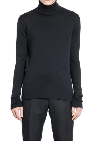 Tom Ford Swetry, Mężczyzna, Czarny, M, Czarny Sweter z Wysokim Kołnierzem