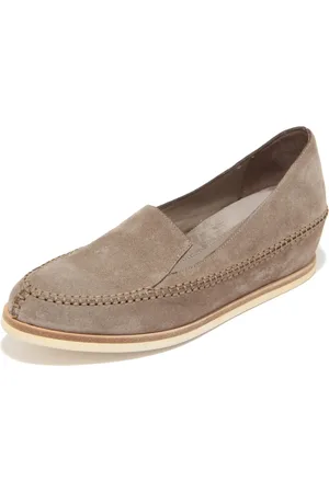 ROBERTO DEL CARLO Buty, Kobieta, brązowy, 36 EU, Damskie buty typu loafer w kolorze łupku z wewnętrznym obcasem