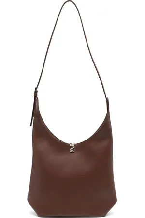 Loulou Studio Torebki, Kobieta, brązowy, ONE SIZE, Brązowa Torba na Ramię z Wyjmowaną Kieszonką