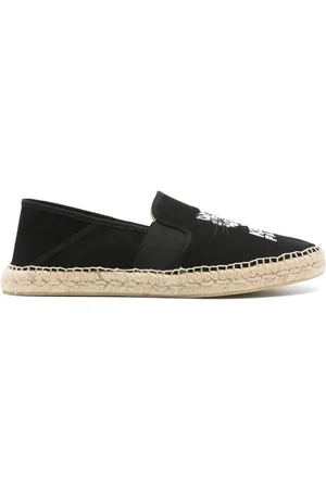 Kenzo Buty, Mężczyzna, Czarny, 40 EU, Espadryle z elastycznymi panelami bocznymi