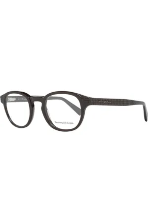 Ermenegildo Zegna Akcesoria, Mężczyzna, brązowy, ONE SIZE, Brązowe Męskie Okulary Optyczne