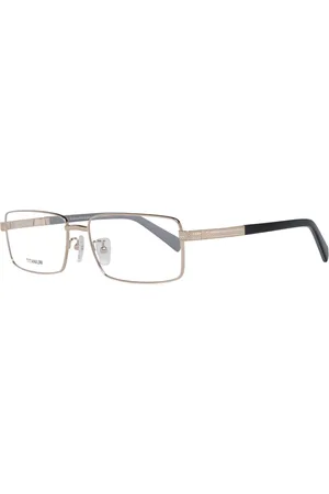 Ermenegildo Zegna Akcesoria, Mężczyzna, Żółty, ONE SIZE, Złote Męskie Okulary Optyczne