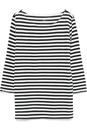 Majestic Koszulki, Kobieta, Czarny, M, Czarna T-shirt z dekoltem typu scoop