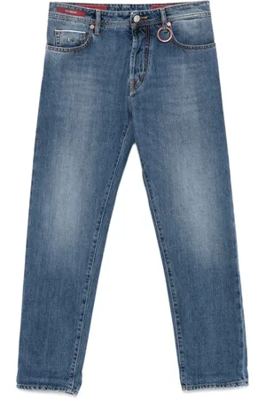 sartoria tramarossa Jeansy, Mężczyzna, Niebieski, W40, Cerulean Klasyczne Pięć Kieszeni Jeansyy