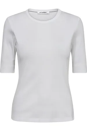 Co`Couture Koszulki, Kobieta, Biały, L, Bawełna, Basic Granny CC Tee T-Shirt