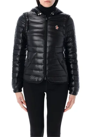 Moncler Kurtki, Kobieta, Czarny, M, Czarna kurtka puchowa z kapturem 2 w 1
