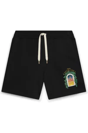 Casablanca Szorty, Mężczyzna, Czarny, 2XL, Bawełna, Czarny Avenida Wydrukowany Sweatshort