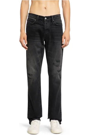 Tom Ford Jeansy, Mężczyzna, Czarny, W32, Czarna Wyprana Dżinsy Straight Leg