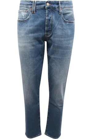 Cycle Jeansy, Mężczyzna, Niebieski, W31, Slim Fit Straight Leg Trousers