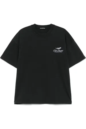 Cole Buxton Koszulki, Mężczyzna, Czarny, 2XL, Czarna Koszulka z Logo na Piersiach