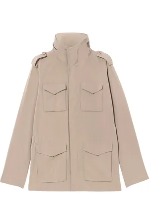 Brooks Brothers Kurtki, Mężczyzna, Beżowy, XL, Poliester, Wodoodporna brzoskwiniowa kurtka field