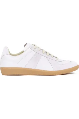 Maison Margiela Buty, Mężczyzna, Fioletowy, 41 EU, Zamsz, Fioletowe Skórzane Sneakersy