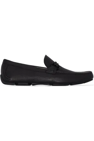 Salvatore Ferragamo Buty, Mężczyzna, Czarny, 41 EU, Skóra, Gancini Driving Buty