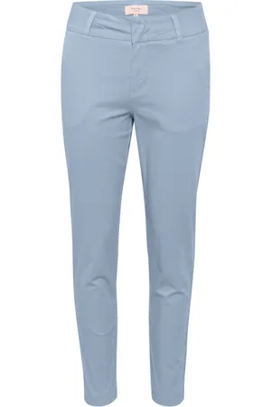 Part Two Spodnie, Kobieta, Niebieski, 3XL, Denim, Faded Denim Straight-Leg Spodnie