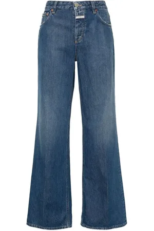 Closed Jeansy, Kobieta, Niebieski, W26, Bawełna, Dżinsy Indigo z efektem znoszenia