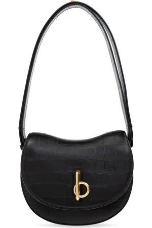 Burberry Torebki, Kobieta, Czarny, ONE SIZE, Skóra, Torebka na ramię Rocking Horse Small