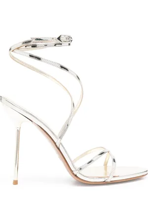 PARIS TEXAS Buty, Kobieta, Żółty, 36 EU, Szpilki Skórzane Buty z Paskiem