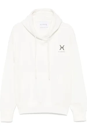 John Richmond Bluzy, Mężczyzna, Biały, M, Stylowy Bianco Sweatshirt