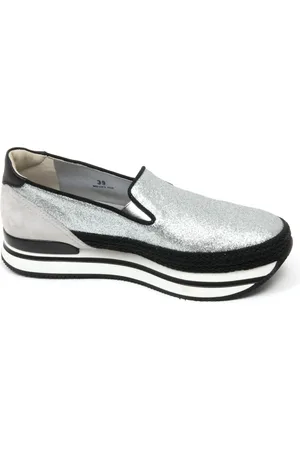 Hogan Buty, Kobieta, Szary, 40 EU, Stylowe buty mocassino w kolorze czarnym