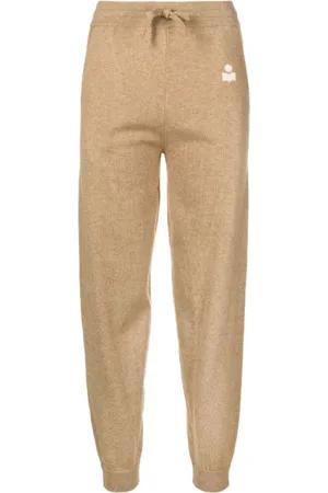 Isabel Marant Spodnie, Kobieta, brązowy, S, Bawełna, Spodnie dresowe Camel Kira Style