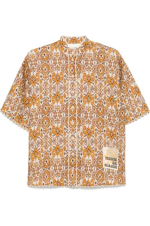 ZIMMERMANN Bluzki, Kobieta, brązowy, XS, Len, Wylie Relaxed Shirt