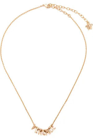 VERSACE Akcesoria, Kobieta, Żółty, ONE SIZE, Łańcuszek z motywem Meduzy w kolorze złotym