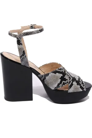 Hogan Buty, Kobieta, Wielobarwność, 40 EU, Czarny Lód Sandał But Slingback