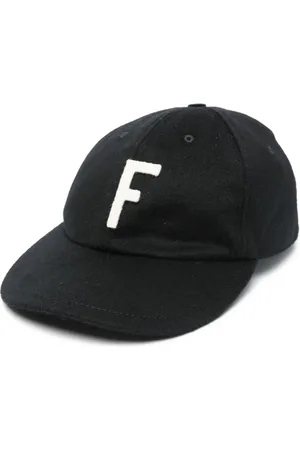 FEAR OF GOD Akcesoria, Mężczyzna, Czarny, ONE SIZE, Czarna Zagięta Czapka