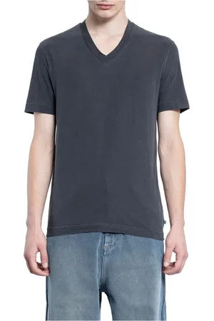 James Perse Koszulki, Mężczyzna, Szary, M, Carbon Pigment V-Neck T-Shirt