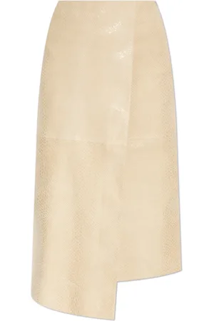 By Malene Birger Spódnice, Kobieta, Beżowy, S, Skóra, Hannas Leather Skirt