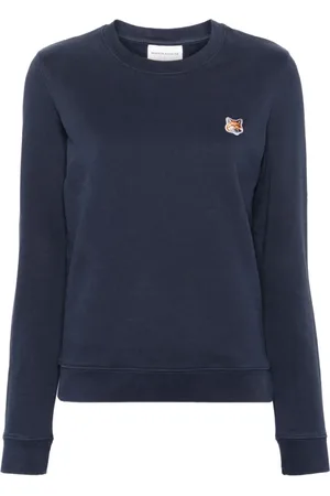 Maison Kitsuné Bluzy, Kobieta, Niebieski, S, Granatowy Bluza Chillax Fox