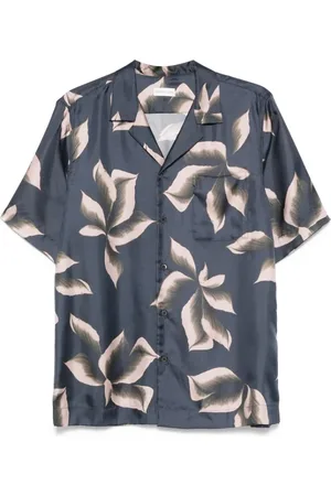 DRIES VAN NOTEN Koszule, Mężczyzna, Niebieski, S, Koszula zapinana na guziki z kieszenią