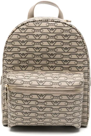 Emporio Armani Torebki, Kobieta, Beżowy, ONE SIZE, Beżowa Torba na Ramię z Przodem