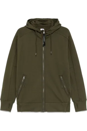 C.P. Company Bluzy, Mężczyzna, Zielony, XL, Khaki Goggles Bluza Z Zamkiem