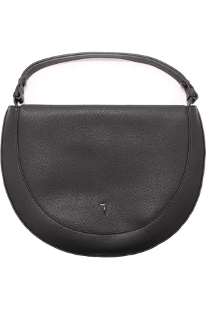 Trussardi Torebki, Kobieta, Czarny, ONE SIZE, Len, Silene Tote MD Skórzana Torba