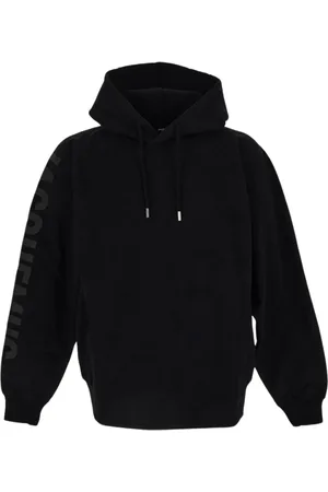 Jacquemus Bluzy, Mężczyzna, Czarny, M, Bawełna, Bawełniana bluza z długim rękawem
