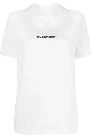 Jil Sander Koszulki, Mężczyzna, Biały, S, Logo Plus T-Shirt