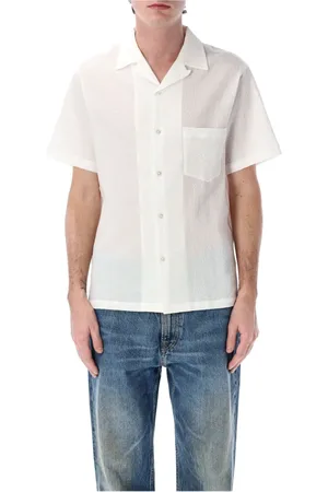 Portuguese Flannel Koszule, Mężczyzna, Biały, M, Biała Koszula do Kręglika Seersucker