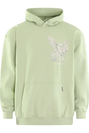 Represent Bluzy, Mężczyzna, Zielony, M, Elegancki Sweter z Kapturem