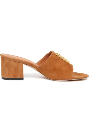 Via Roma Buty, Kobieta, brązowy, 36 EU, Zamsz, Sandał zamszowy Made in Italy